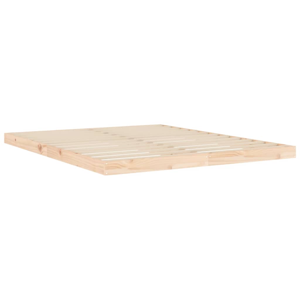 sengeramme 160x200 cm massivt fyrretræ