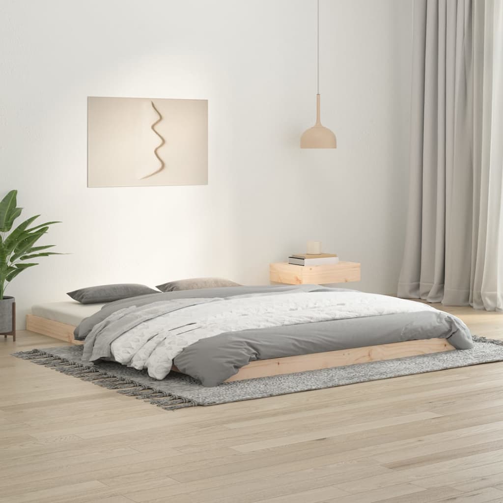 sengeramme 150x200 cm massivt fyrretræ