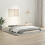 sengeramme 140x200 cm massivt fyrretræ hvid