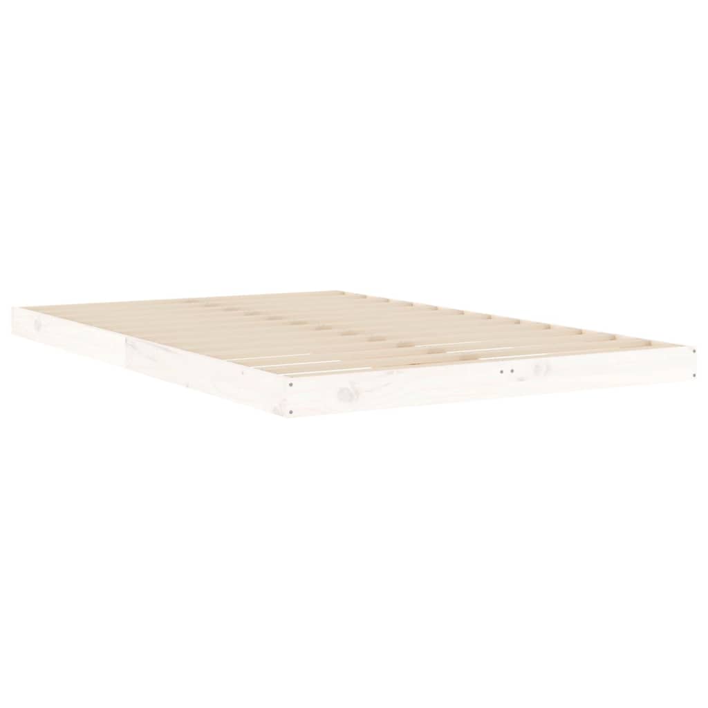 sengeramme 120x190 cm Small Double massivt fyrretræ hvid