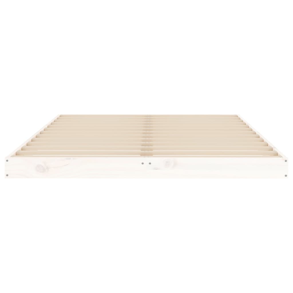 sengeramme 120x190 cm Small Double massivt fyrretræ hvid