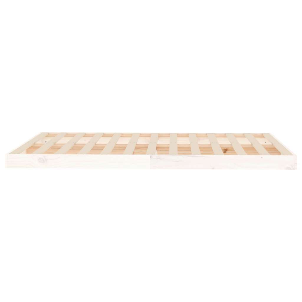 sengeramme 120x190 cm Small Double massivt fyrretræ hvid