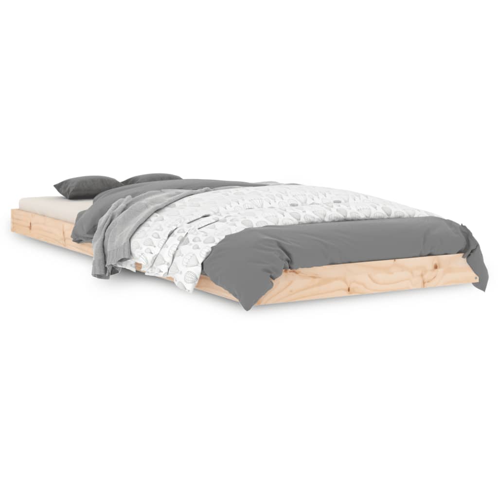 sengeramme 75x190 cm massivt fyrretræ