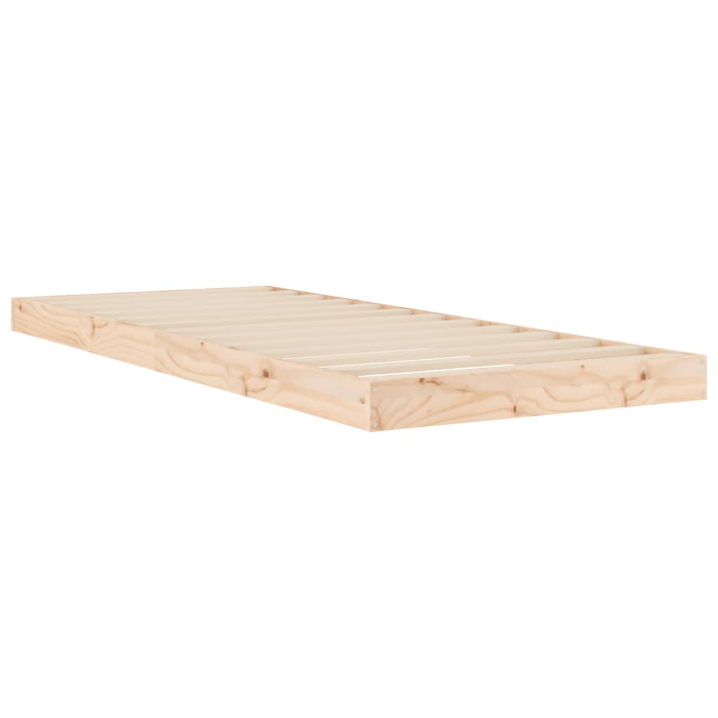 sengeramme 75x190 cm massivt fyrretræ