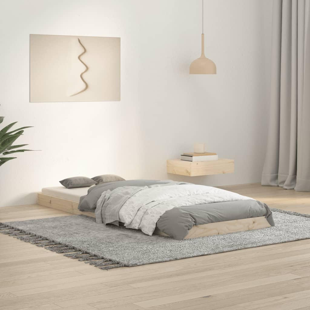 sengeramme 75x190 cm massivt fyrretræ
