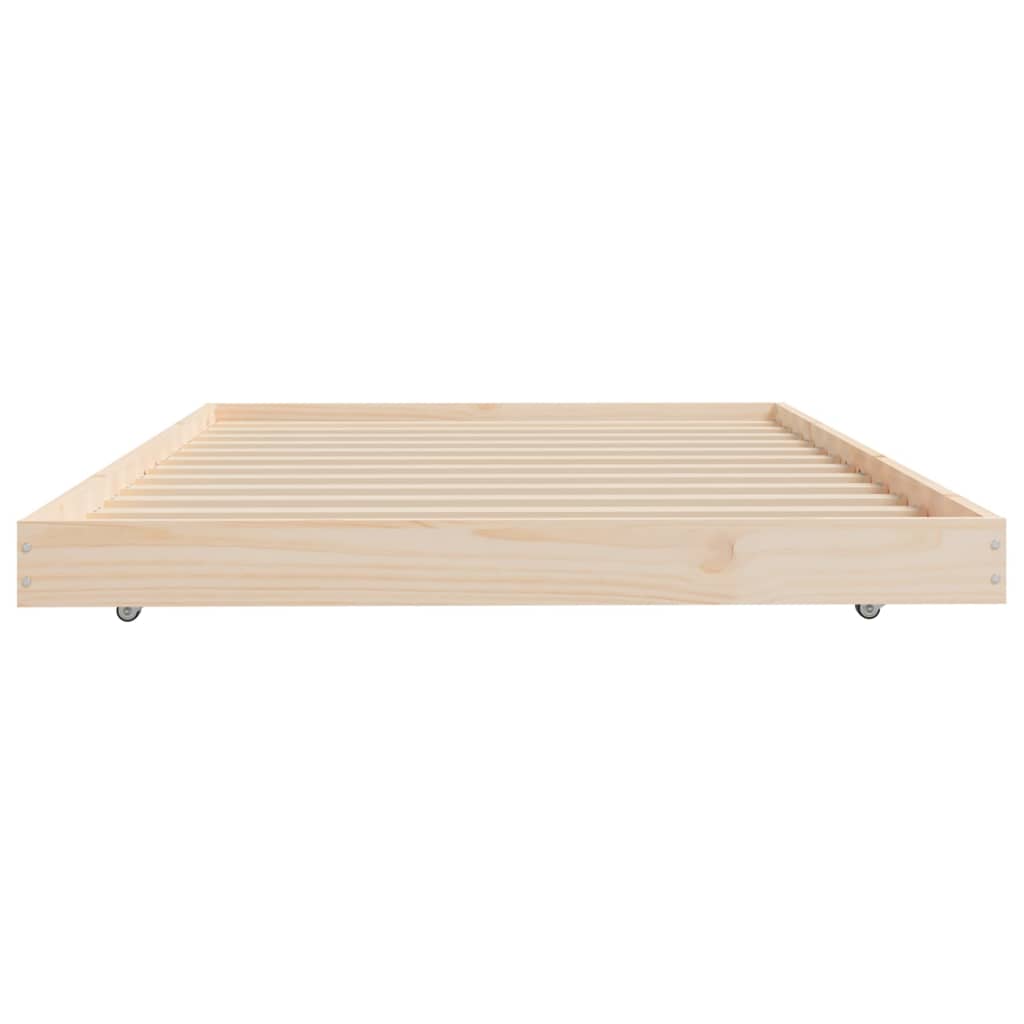 sengeramme uden madras 100x200 cm massivt fyrretræ