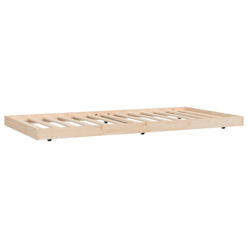 sengeramme uden madras 90x200 cm massivt fyrretræ