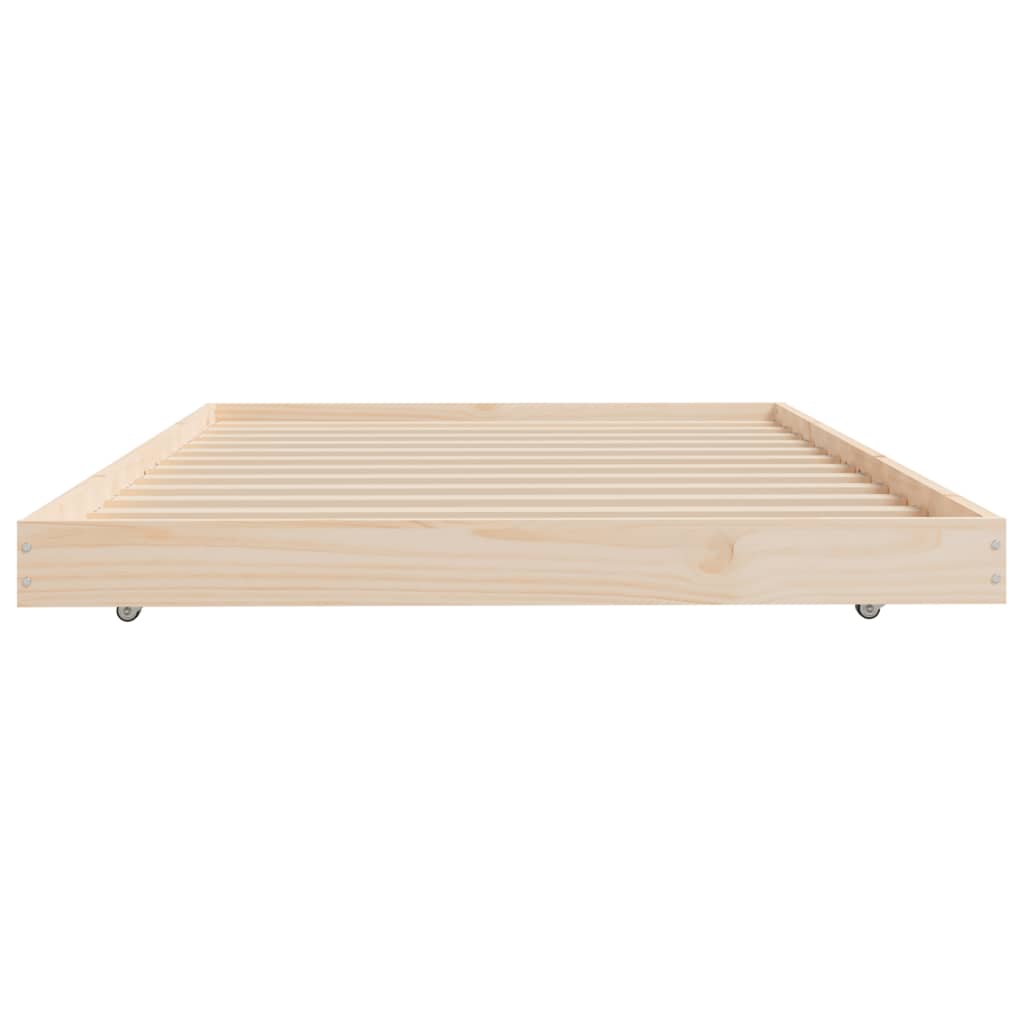 sengeramme uden madras 90x200 cm massivt fyrretræ