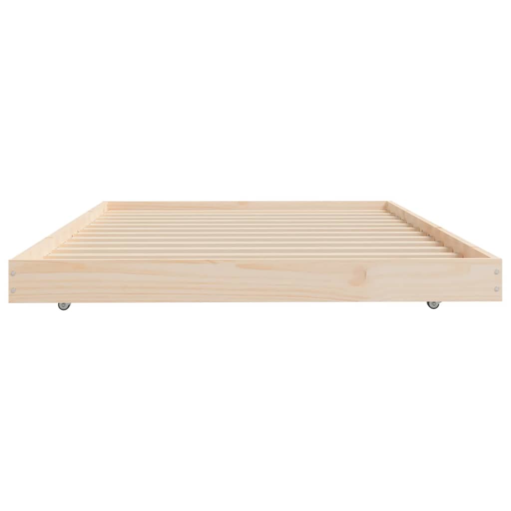 sengeramme uden madras 80x200 cm massivt fyrretræ