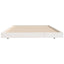 sengeramme uden madras 80x200 cm massivt fyrretræ hvid