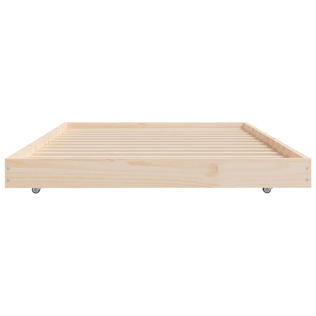 sengeramme uden madras 90x190 cm massivt fyrretræ