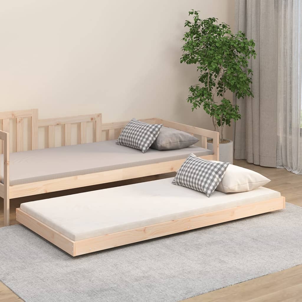 sengeramme uden madras 90x190 cm massivt fyrretræ