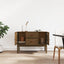 skænk 110x40x78 cm massivt fyrretræ gyldenbrun