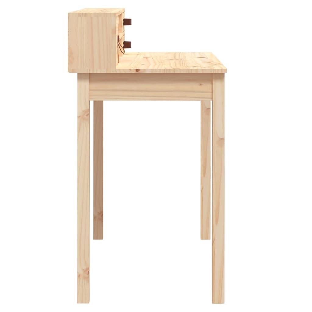 skrivebord 110x50x93 cm massivt træ fyrretræ