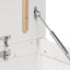 opbevaringskasse 80x40x45,5 cm massivt fyrretræ hvid