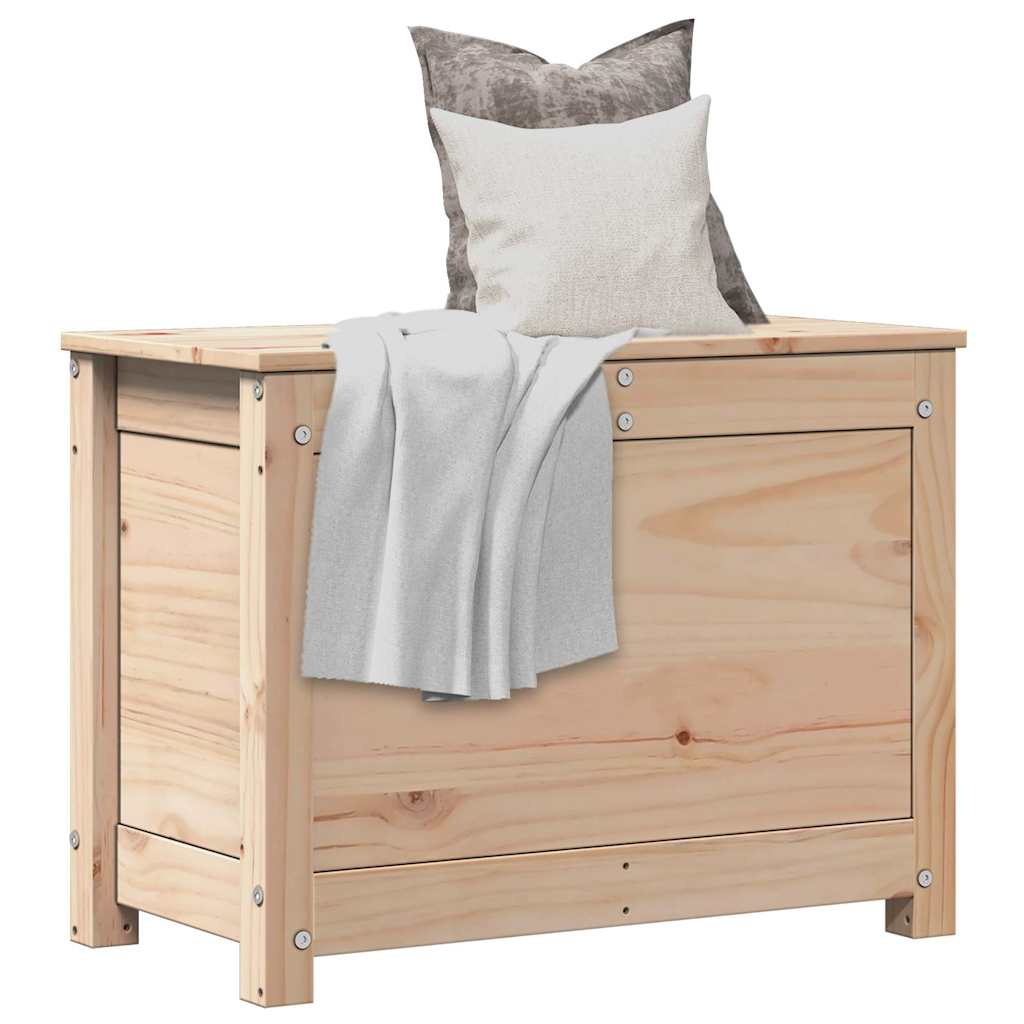 opbevaringskasse 60x32x45,5 cm massivt fyrretræ
