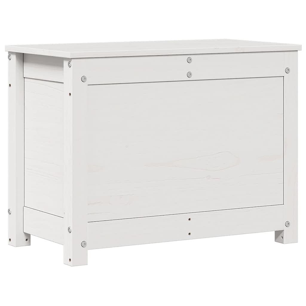 opbevaringskasse 60x32x45,5 cm massivt fyrretræ hvid
