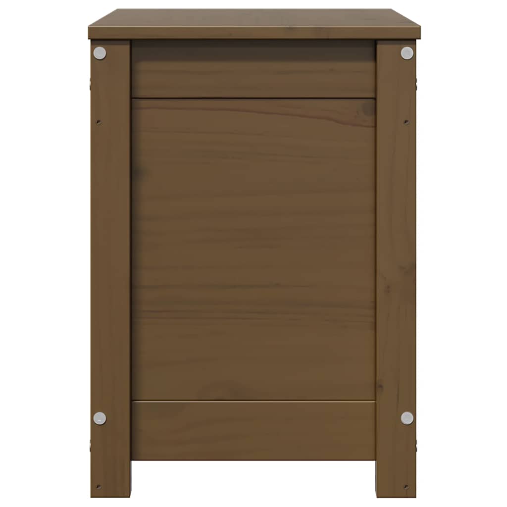 opbevaringskasse 60x32x45,5 cm massivt fyrretræ gyldenbrun