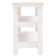 arbejdsbord 110,5x50x80 cm massivt fyrretræ hvid