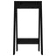 taburetter 2 stk. 40x40x75 cm massivt fyrretræ sort