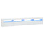 tv-skab med LED-lys 240x35x40 cm hvid