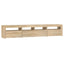 tv-skab med LED-lys 210x35x40 cm Sonoma-eg