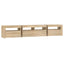 tv-skab med LED-lys 210x35x40 cm Sonoma-eg