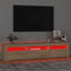 tv-bord med LED-lys 180x35x40 cm sonoma-eg