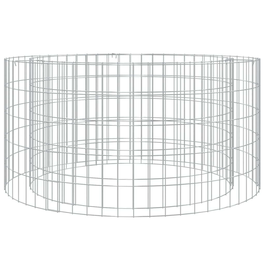 gabion-bålkurv Ø 100 cm galvaniseret jern