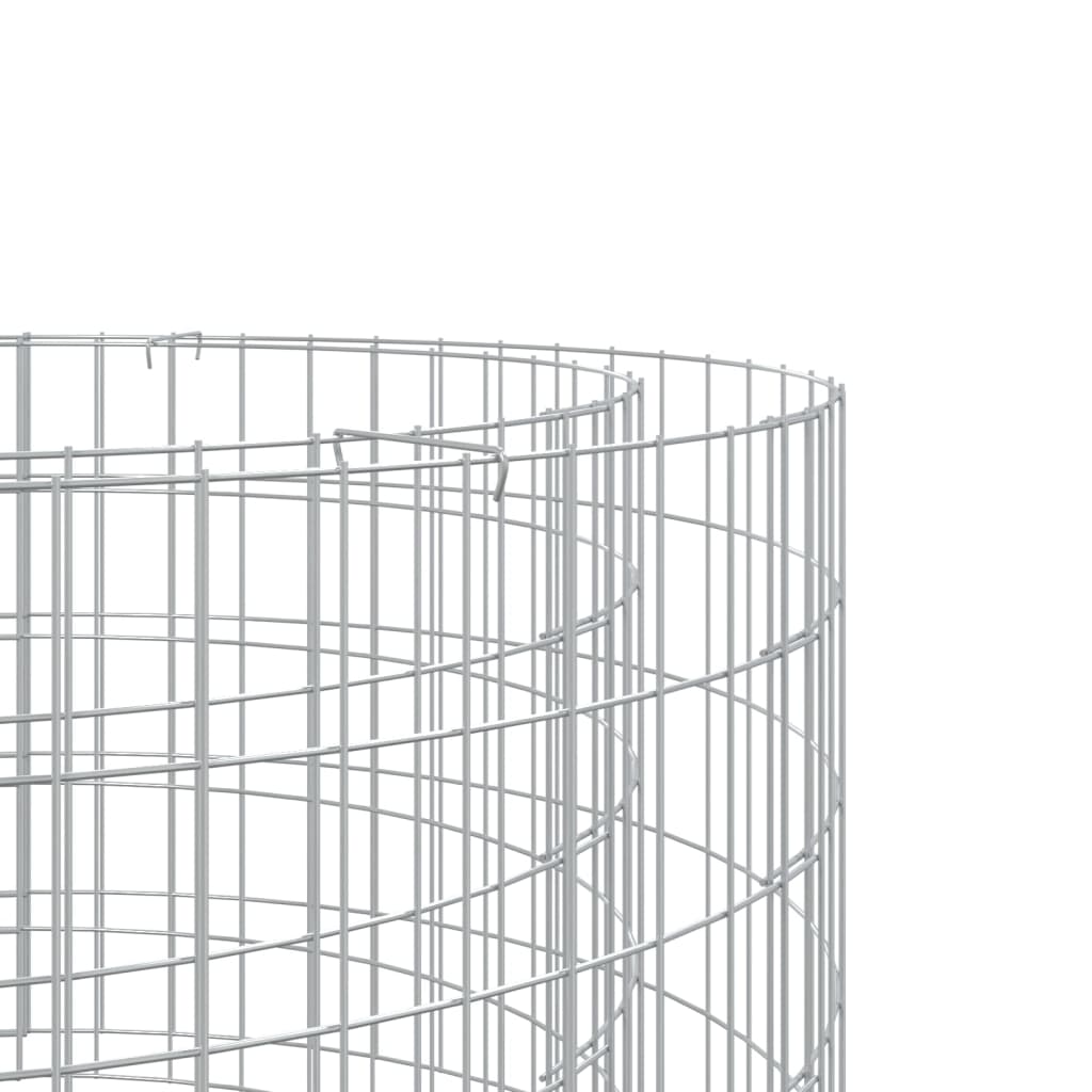 gabion-bålkurv Ø 100 cm galvaniseret jern