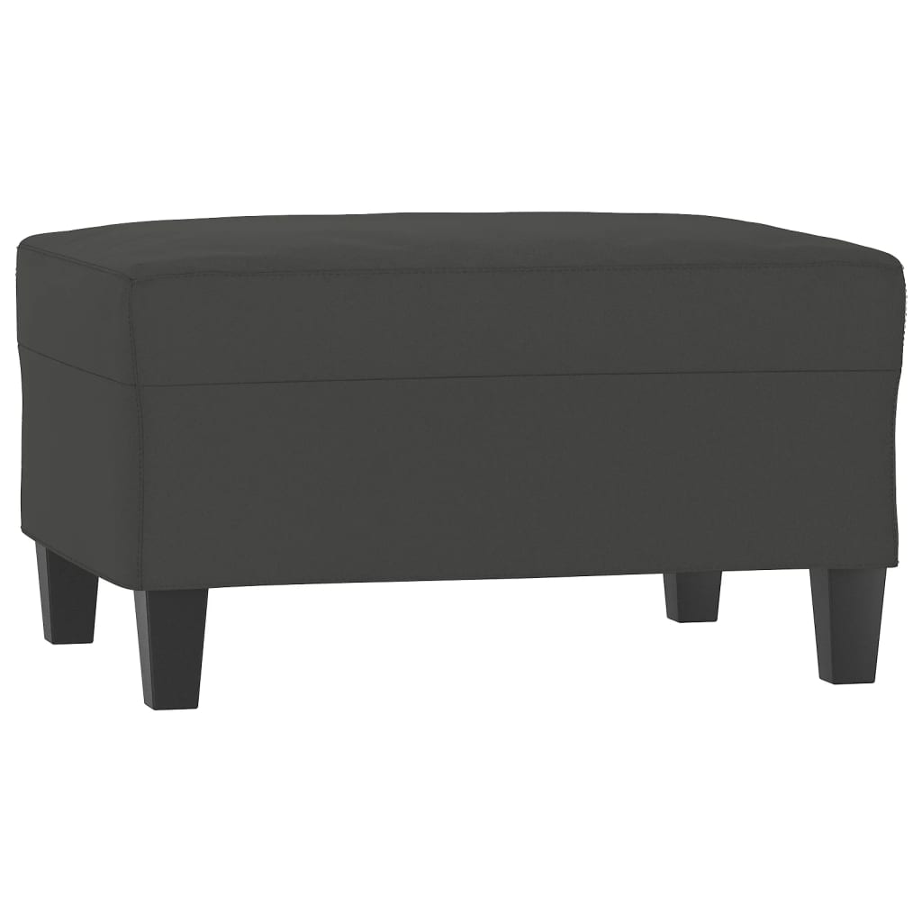 sofasæt 3 dele med puder mikrofiberstof mørkegrå