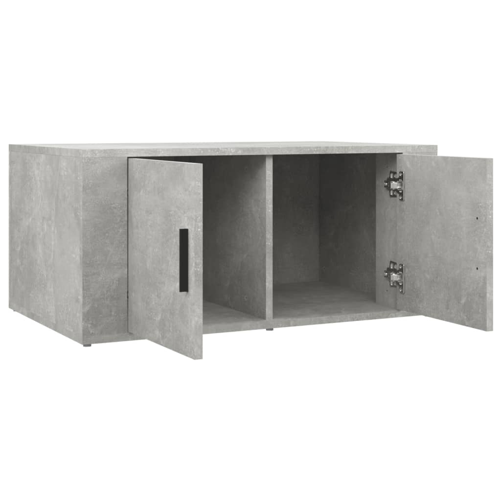 sofabord 80x50x36 cm konstrueret træ betongrå