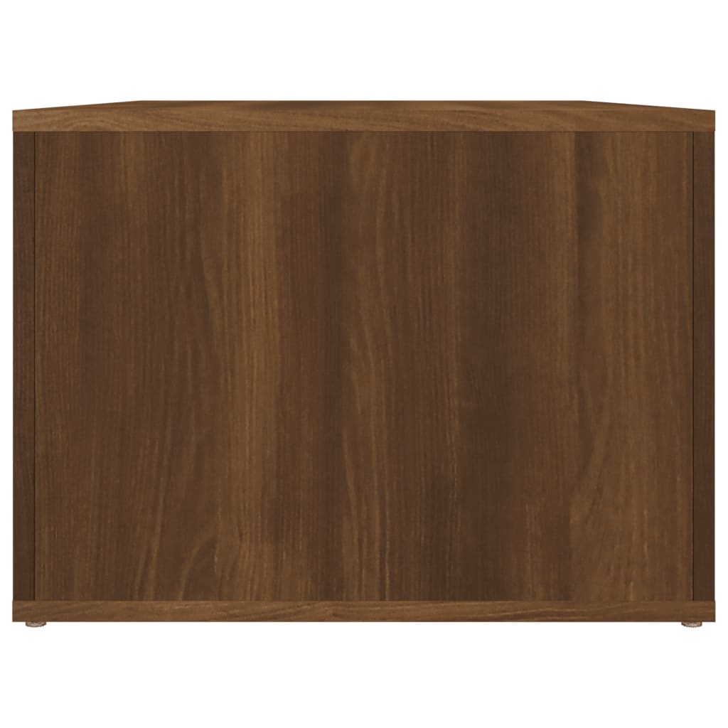 sofabord 80x50x36 cm konstrueret træ brun egetræsfarve