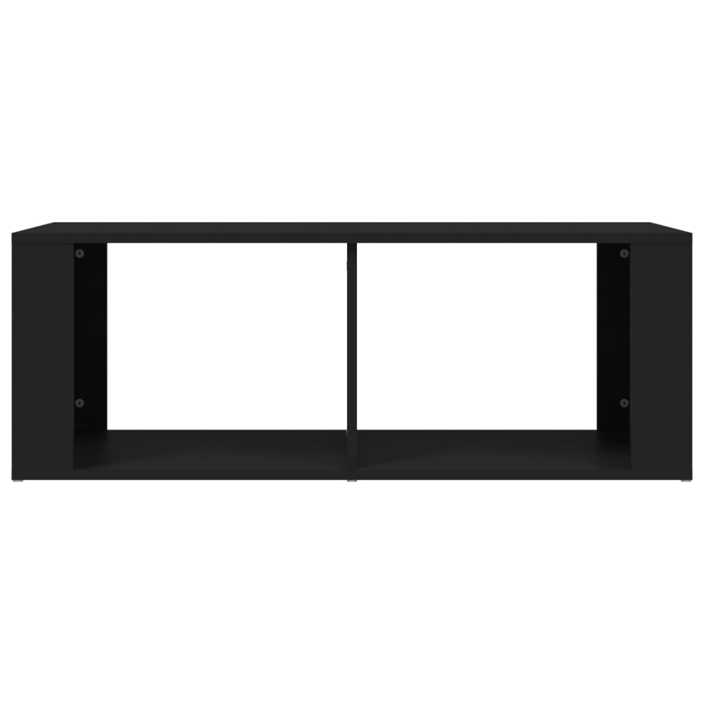 sofabord 100x50x36 cm konstrueret træ sort