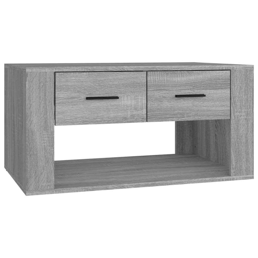 sofabord 80x50x40 cm konstrueret træ grå sonoma-eg