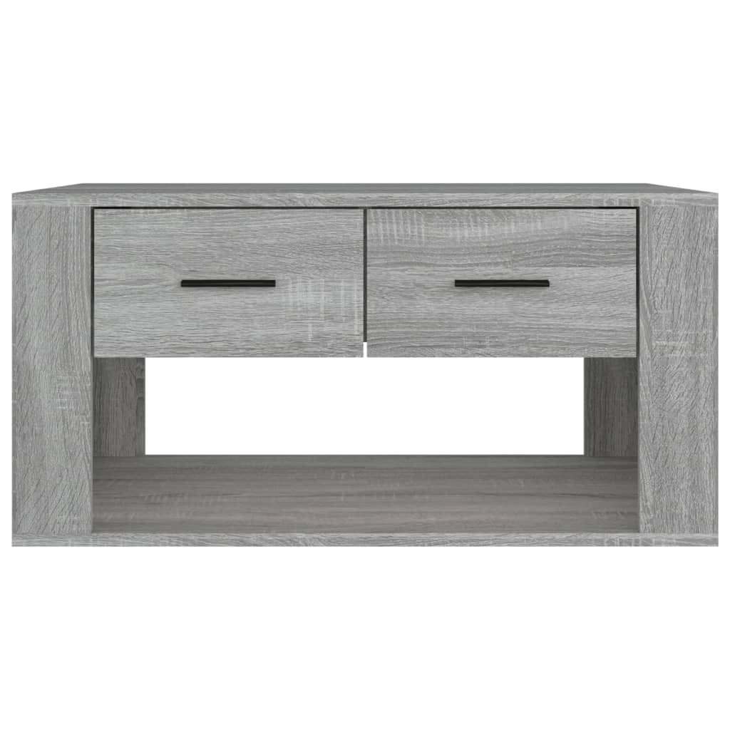 sofabord 80x50x40 cm konstrueret træ grå sonoma-eg