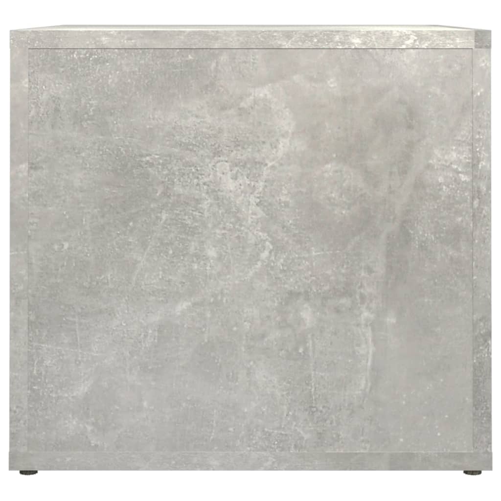 sengebord 41x40x36 cm konstrueret træ betongrå
