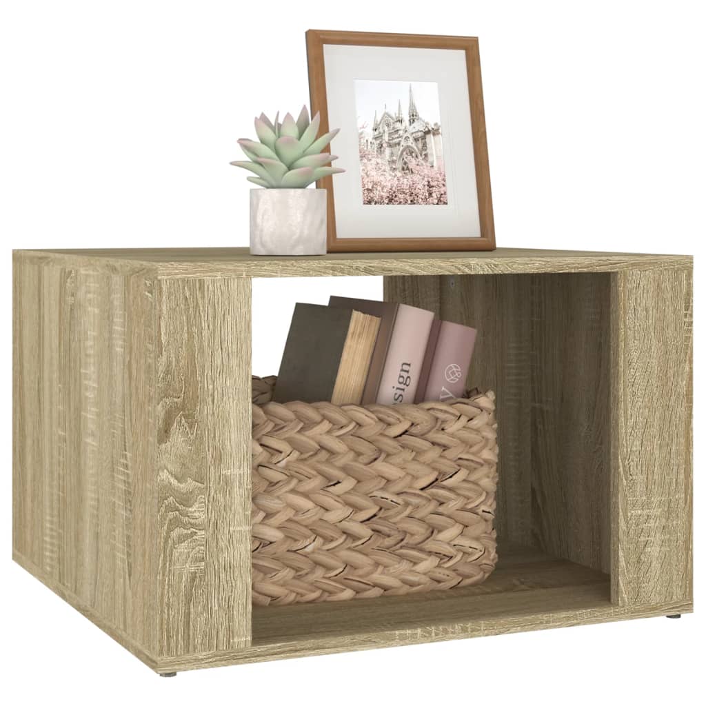 sengebord 57x55x36 cm konstrueret træ sonoma-eg