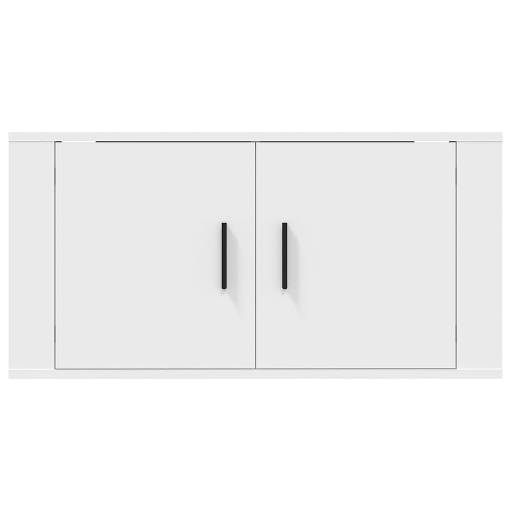 væghængt tv-skab 80x34,5x40 cm hvid