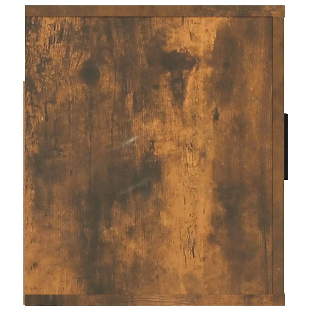 væghængt tv-skab 80x34,5x40 cm røget egetræ