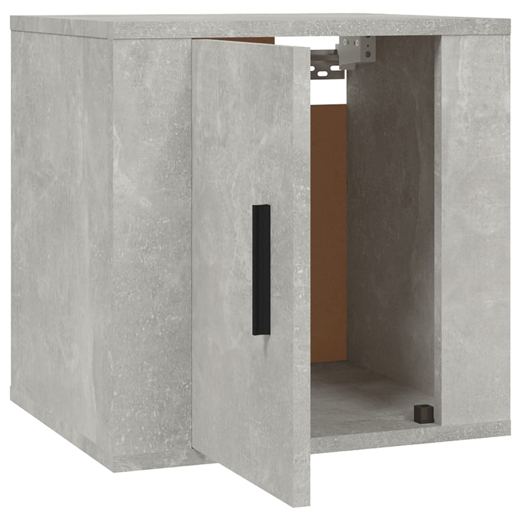 væghængt tv-skab 40x34,5x40 cm betongrå