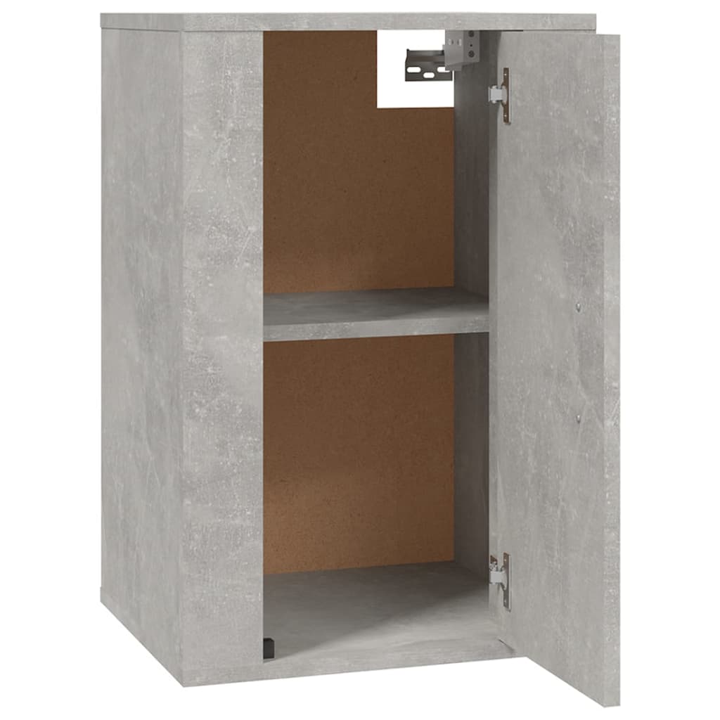 væghængt tv-skab 40x34,5x60 cm betongrå