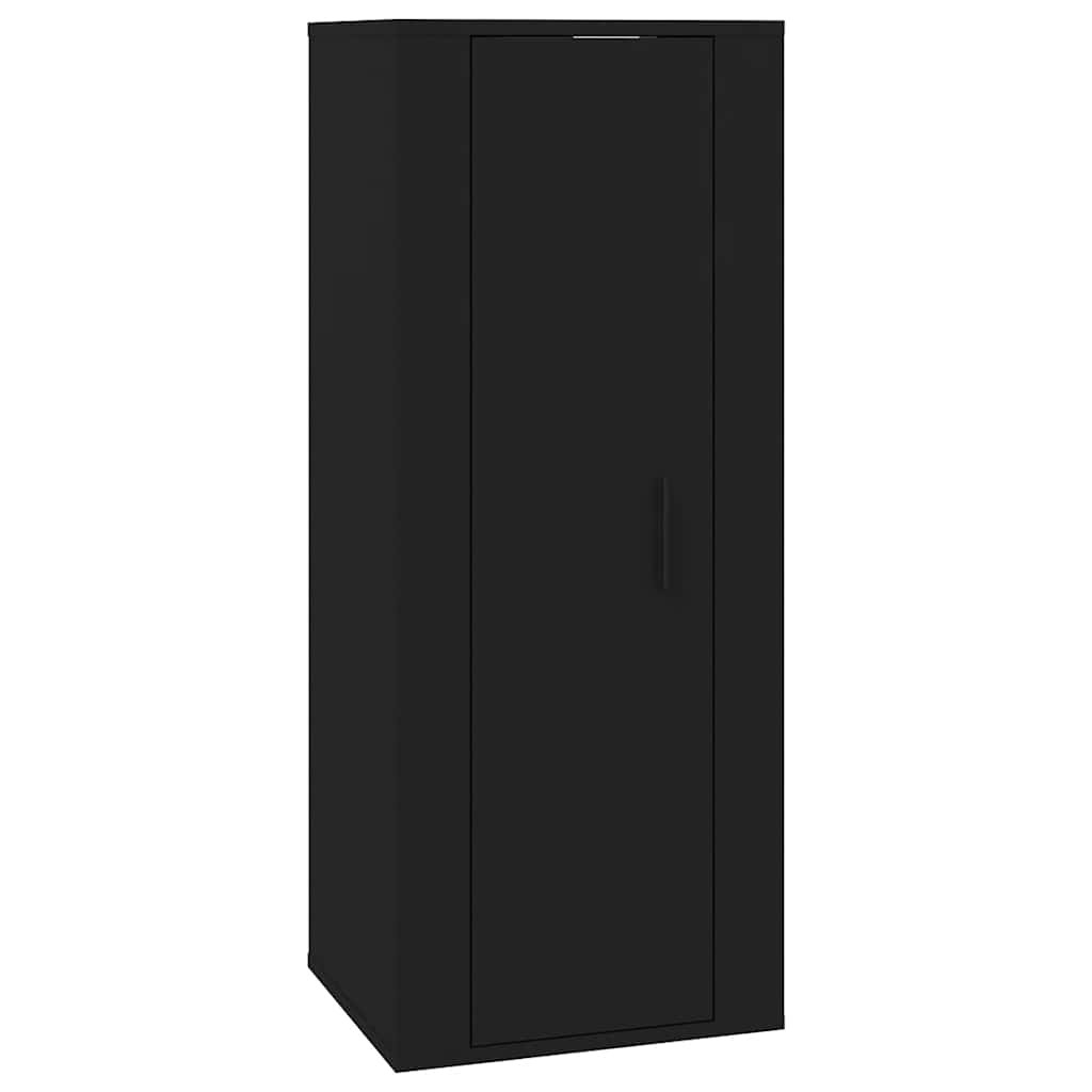 væghængt tv-skab 40x34,5x100 cm sort