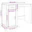 skrivebord 100x49x75 cm konstrueret træ sort
