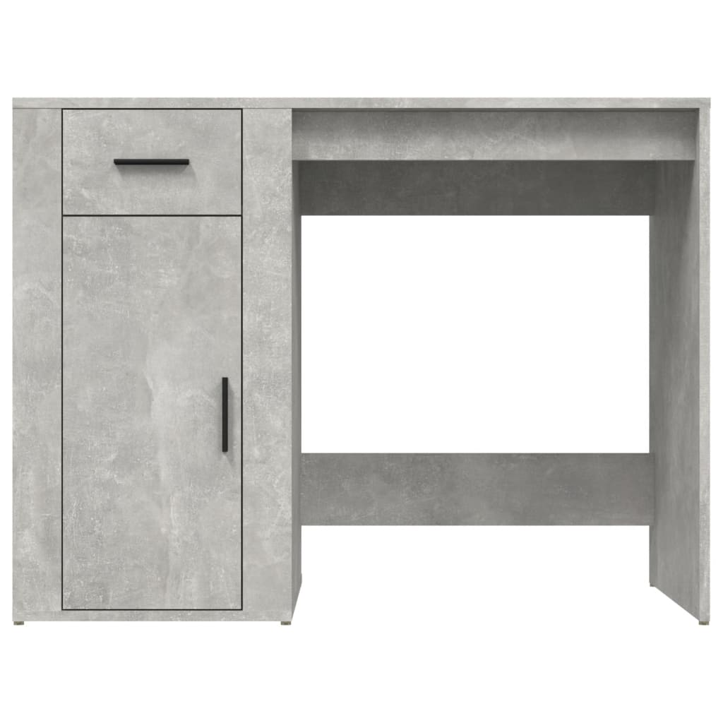 skrivebord 100x49x75 cm konstrueret træ betongrå