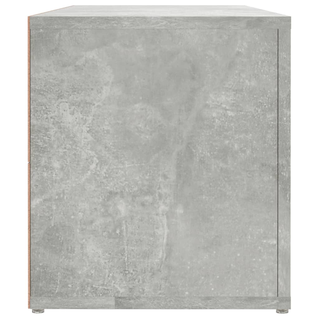 tv-bord 100x31,5x35 cm konstrueret træ betongrå