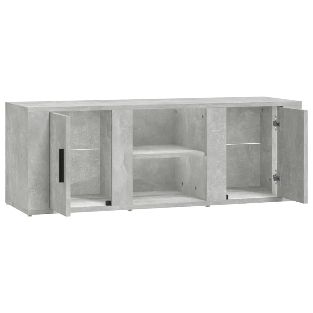 tv-bord 100x31,5x35 cm konstrueret træ betongrå