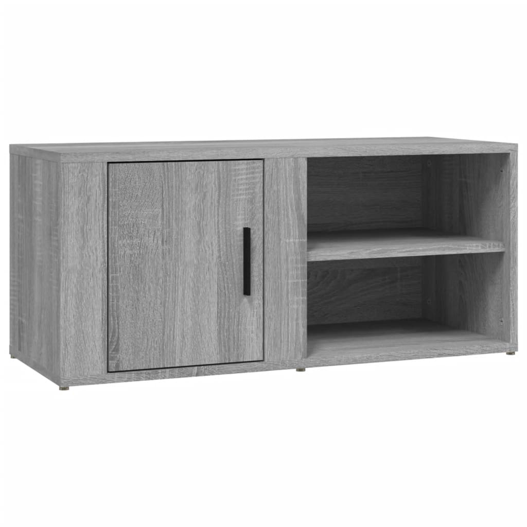 tv-skabe 2 stk. 80x31,5x36 cm konstrueret træ grå sonoma-eg