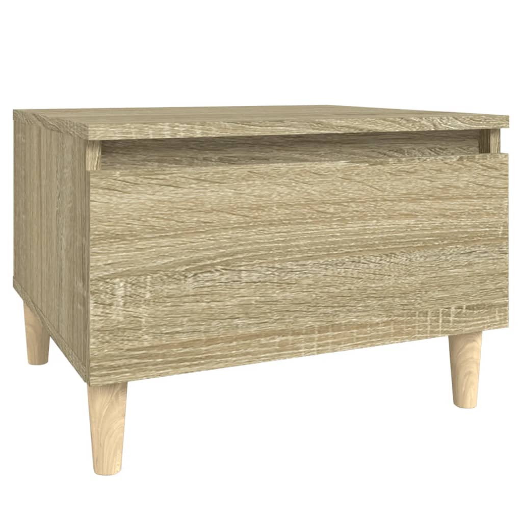 sidebord 50x46x35 cm konstrueret træ sonoma-eg