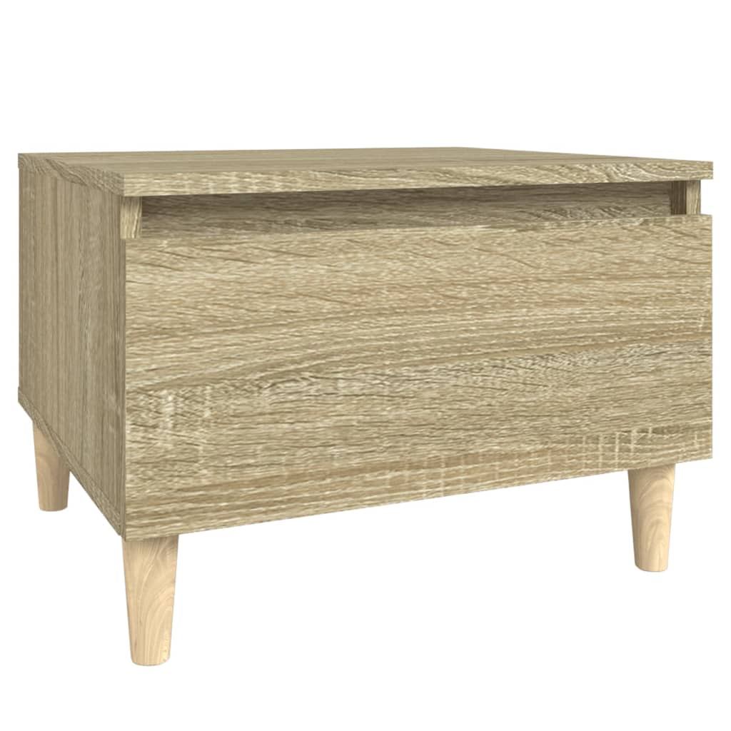 sideborde 2 stk. 50x46x35 cm konstrueret træ sonoma-eg